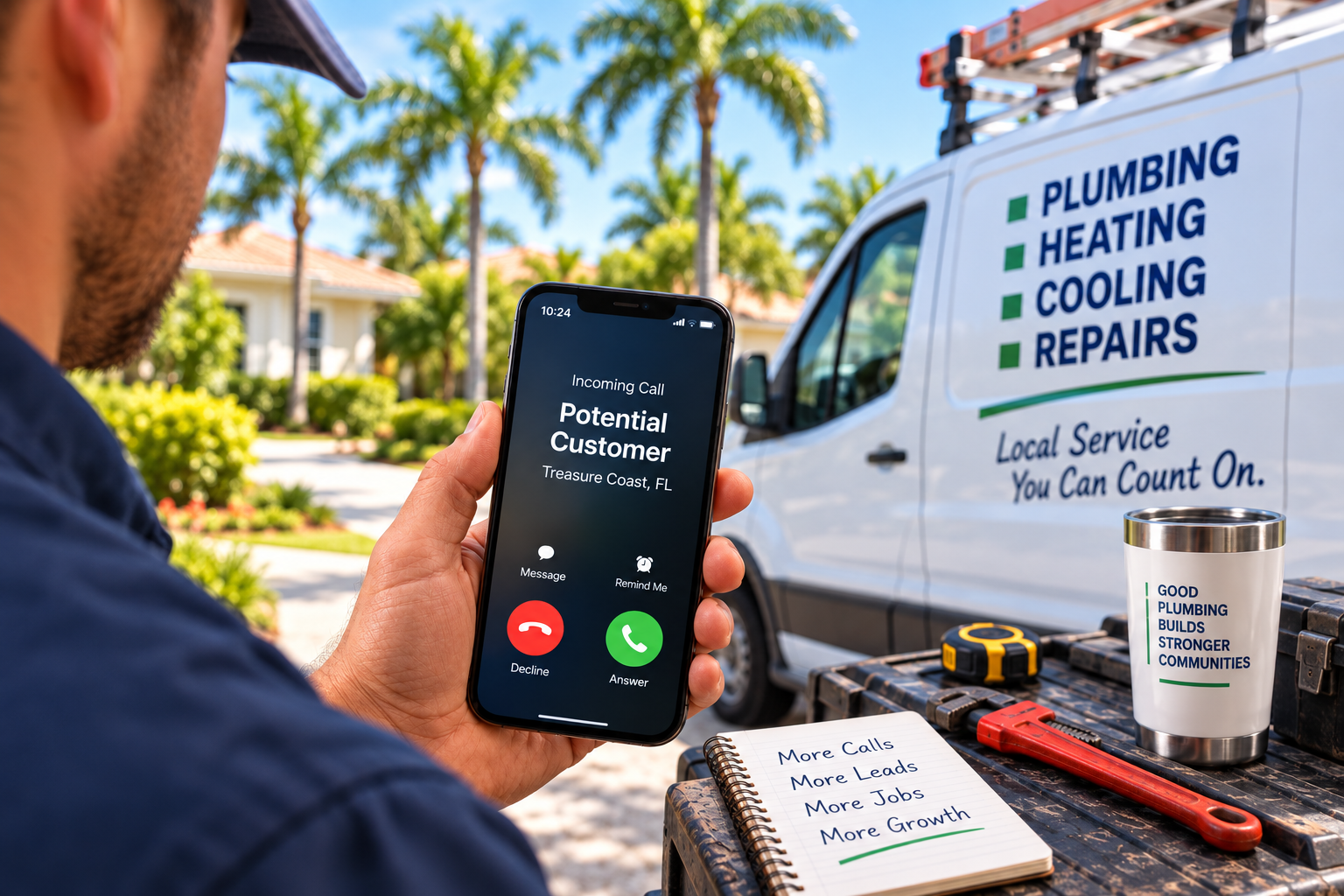 INSTANT CUSTOMER SERVICE REQUEST VIA CELL PHONE & EMAIL - LEAD FLOW PROS