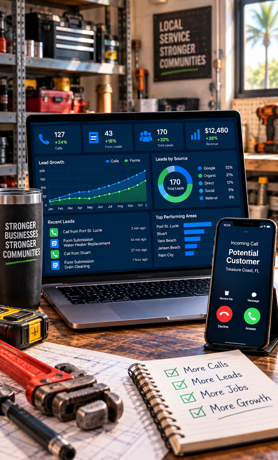 TRACK AND STORE DATA - TURN LEADS INTO CUSTOMERS